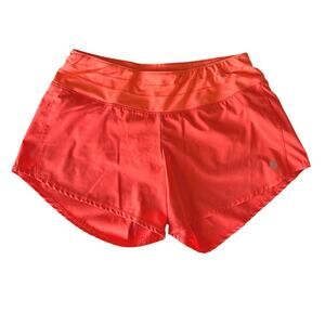 Oiselle Running Shorts Womens Size 4 in Bright Orange Activewear
